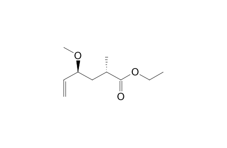 5-Hexenoic acid, 4-methoxy-2-methyl-, ethyl ester, [S-(R*,R*)]-