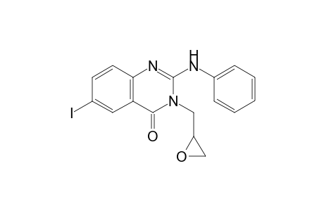 6-iodo-3-(oxiran-2-yl)methyl-2-(phenylamino)quinazolin-4(3H)-one
