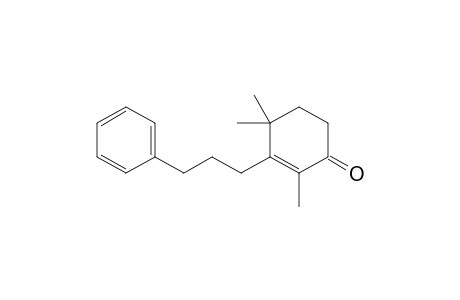 2,4,4-Trimethyl-3-(3-phenylpropyl)cyclohex-2-enone
