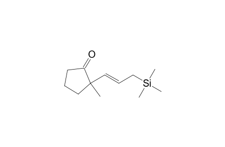 Cyclopentanone, 2-methyl-2-[3-(trimethylsilyl)-1-propenyl]-, (E)-