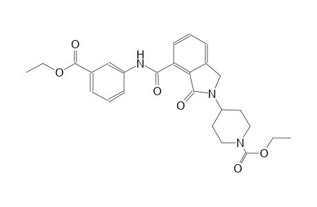 ethyl 4-(7-{[3-(ethoxycarbonyl)anilino]carbonyl}-1-oxo-1,3-dihydro-2H-isoindol-2-yl)-1-piperidinecarboxylate