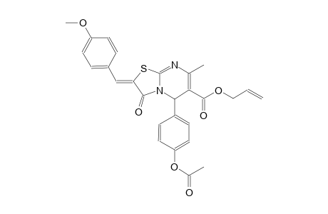 allyl (2Z)-5-[4-(acetyloxy)phenyl]-2-(4-methoxybenzylidene)-7-methyl-3-oxo-2,3-dihydro-5H-[1,3]thiazolo[3,2-a]pyrimidine-6-carboxylate