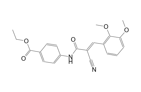 ethyl 4-{[(2E)-2-cyano-3-(2,3-dimethoxyphenyl)-2-propenoyl]amino}benzoate
