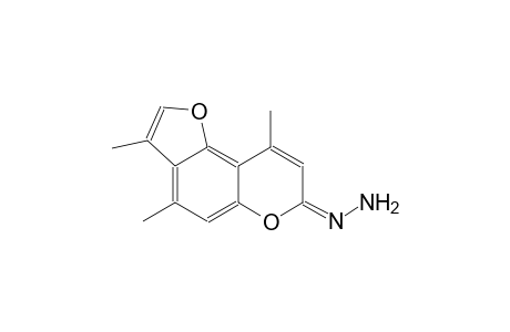 7H-furo[2,3-f][1]benzopyran-7-one, 3,4,9-trimethyl-, hydrazone, (7E)-