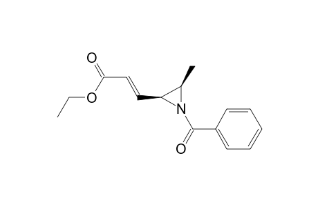 (E)-3-[(2S,3R)-1-benzoyl-3-methyl-2-aziridinyl]-2-propenoic acid ethyl ester