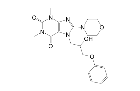 7-(2-hydroxy-3-phenoxypropyl)-1,3-dimethyl-8-(4-morpholinyl)-3,7-dihydro-1H-purine-2,6-dione