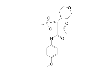 1-(4-METHOXYPHENYLAMINO)-2-(MORPHOLINOCARBONYL)-1,3-DIOXO-BUTAN-2-YL-ACETATE