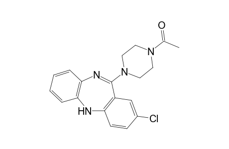 2-Chloro-11-(4-acetylpiperazinyl)-10,11-didehydro-11-H-dibenzo[b,e][1,4]diazepin