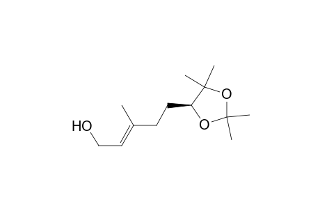 (E)-3-methyl-5-[(4S)-2,2,5,5-tetramethyl-1,3-dioxolan-4-yl]-2-penten-1-ol