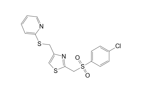 2-{[(p-chlorophenyl)sulfonyl]methyl}-4-{[(2-pyridyl)thio]methyl}thizole