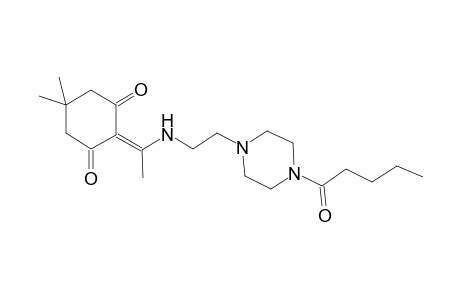 Cyclohexane-1,3-dione, 5,5-dimethyl-2-[1-[2-(4-(1-oxopentyl)-1-piperazinyl)ethylamino]ethylidene]-