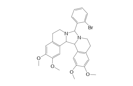 5,6,10,11,15b,15c-Hexahydro-8-(2-bromophenyl)-2,3,13,14-tetramethoxy-8H-imidazo[5,1-a:4,3-a']diisoquinoline