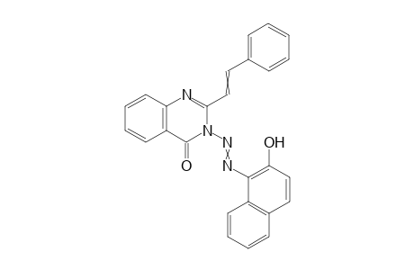 3-((2-hydroxynaphthalen-1-yl)diazenyl)-2-(styryl)quinazolin-4(3H)-one