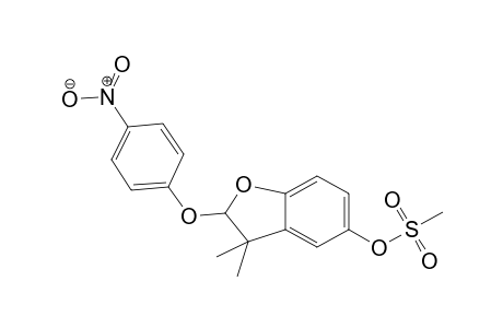 5-Benzofuranol, 2,3-dihydro-3,3-dimethyl-2-(4-nitrophenoxy)-, methanesulfonate (ester)