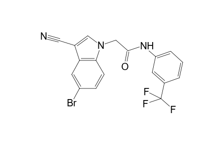 2-(5-bromanyl-3-cyano-indol-1-yl)-N-[3-(trifluoromethyl)phenyl]ethanamide