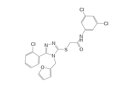 2-{[5-(2-chlorophenyl)-4-(2-furylmethyl)-4H-1,2,4-triazol-3-yl]sulfanyl}-N-(3,5-dichlorophenyl)acetamide