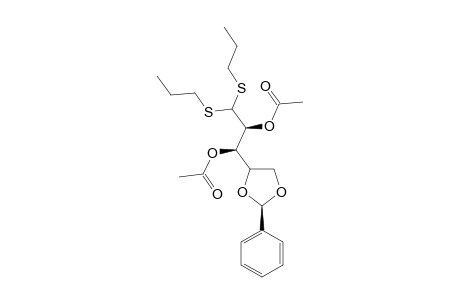 2,3-DI-O-ACETYL-4,5-O-(R)-BENZYLIDENE-D-ARABINOSE-DIPROPYL-DITHIOACETAL