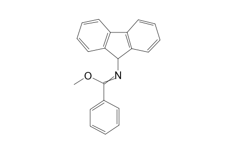 N-(9-fluorenyl)benzene carboximidic acid methyl ester