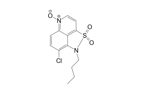 1H-1-n-Butyl-8-chloro-2,2-dioxoisothiazolo[5,4,3-d,e]quinoline N-oxide
