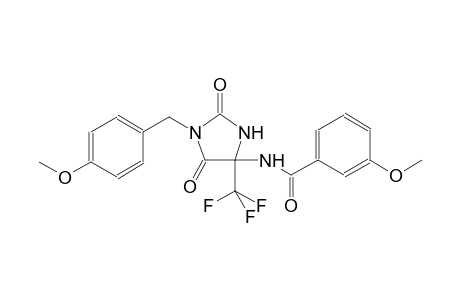 3-methoxy-N-[1-(4-methoxybenzyl)-2,5-dioxo-4-(trifluoromethyl)-4-imidazolidinyl]benzamide