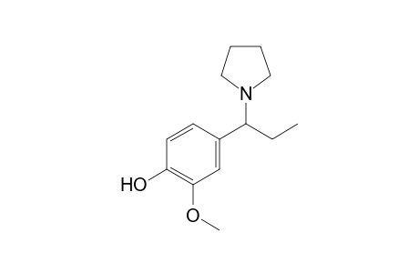 2-methoxy-4-(1-pyrrolidin-1-ylpropyl)phenol