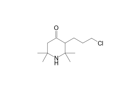 3-(3-Chloropropyl)-2,2,6,6-tetramethyl-4-piperidone