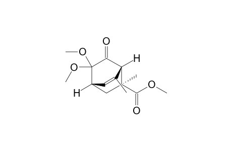 Methyl (1S*,2S*,4S*)-8,8-Dimethoxy-2,6-dimethyl-7-oxobicyclo[2.2.2]oct-5-ene-2-carboxylate