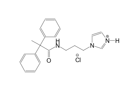 1-{3-[(2,2-diphenylpropanoyl)amino]propyl}-1H-imidazol-3-ium chloride
