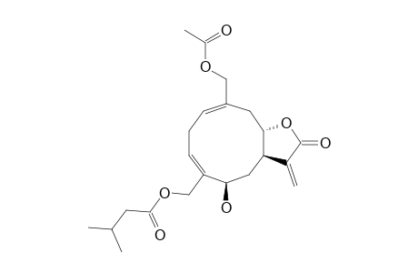 1(10)E-3Z-(5R,7S,8S)-14-Acetyloxy-5-hydroxy-15-isovaleroyloxygermacra-1(10),3,11(13)-trien-8,12-olide