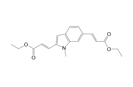 (2E,2'E)-Diethyl 3,3'-(1-methyl-1H-indole-2,6-diyl)diacrylate