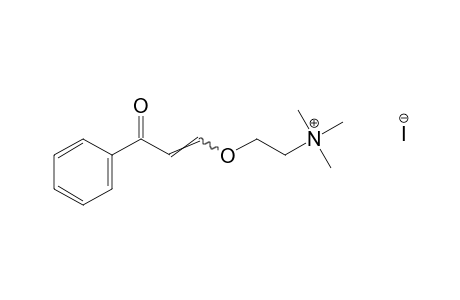 {2-[(2-Benzoylvinyl)oxy]ethyl}trimethylammonium iodide