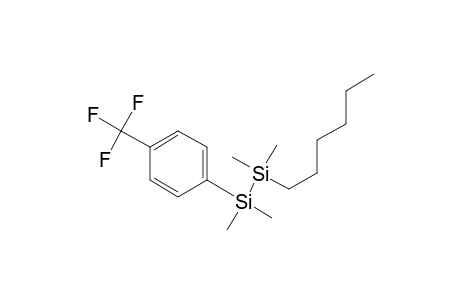 1-(4-(Trifluoromethyl)phenyl)-2-hexyltetramethyldisilane
