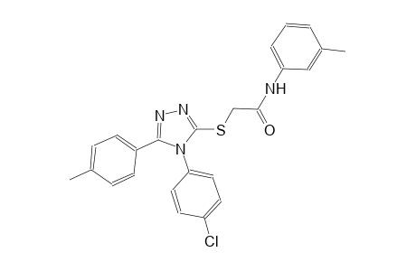 2-{[4-(4-chlorophenyl)-5-(4-methylphenyl)-4H-1,2,4-triazol-3-yl]sulfanyl}-N-(3-methylphenyl)acetamide