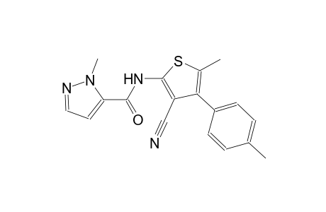 N-[3-cyano-5-methyl-4-(4-methylphenyl)-2-thienyl]-1-methyl-1H-pyrazole-5-carboxamide