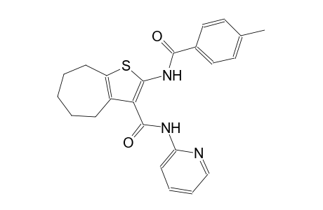 4H-cyclohepta[b]thiophene-3-carboxamide, 5,6,7,8-tetrahydro-2-[(4-methylbenzoyl)amino]-N-(2-pyridinyl)-
