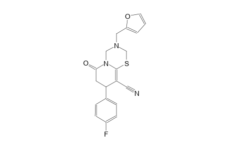 2H,6H-pyrido[2,1-b][1,3,5]thiadiazine-9-carbonitrile, 8-(4-fluorophenyl)-3-(2-furanylmethyl)-3,4,7,8-tetrahydro-6-oxo-