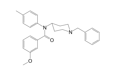 N-(1-Benzylpiperidin-4-yl)-N-(4-methylphenyl)-3-methoxybenzamide
