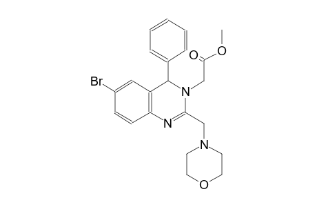 methyl (6-bromo-2-(4-morpholinylmethyl)-4-phenyl-3(4H)-quinazolinyl)acetate