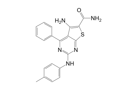 5-Amino-4-phenyl-2-(p-tolylamino)thieno[2,3-d]pyrimidine-6-carboxamide