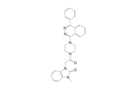 1-methyl-3-{2-oxo-2-[4-(4-phenyl-1-phthalazinyl)-1-piperazinyl]ethyl}-1,3-dihydro-2H-benzimidazol-2-one