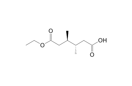 Hexanedioic acid, 3,4-dimethyl-, monoethyl ester, (R*,S*)-(.+-.)-