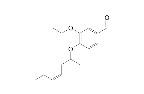 (Z)-3-ethoxy-4-(hept-4-en-2-yloxy)benzaldehyde