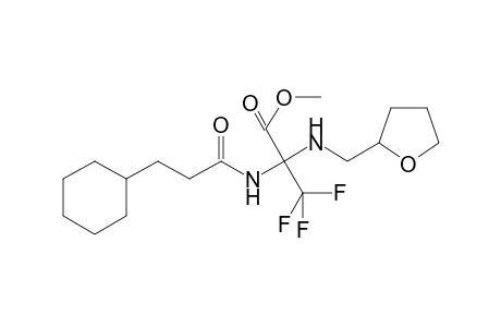 2-(3-cyclohexylpropanoylamino)-3,3,3-trifluoro-2-(tetrahydrofurfurylamino)propionic acid methyl ester