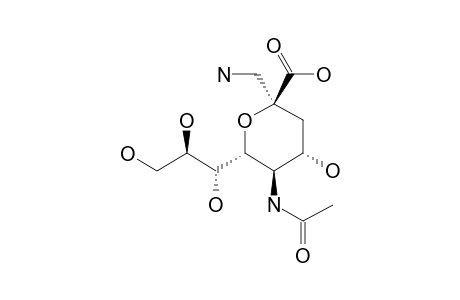 5-ACETAMIDO-2-C-(AMINOMETHYL)-2,6-ANHYDRO-3,5-DIDESOXY-D-ERYTHRO-L-MANNO-NONONIC-ACID