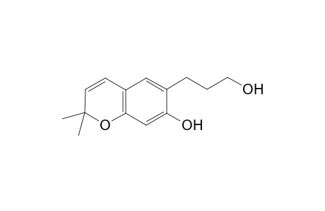 6-(3-Hydroxy-propyl)-2,2-dimethyl-2H-chromen-7-ol