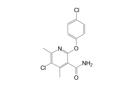 3-pyridinecarboxamide, 5-chloro-2-(4-chlorophenoxy)-4,6-dimethyl-