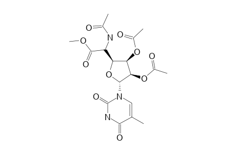 METHYL-5-(ACETYLAMINO)-1,5-DIDEOXY-1-(3,4-DIHYDRO-5-METHYL-2,4-DIOXO-1(2H)-PYRIMIDINIYL)-BETA-D-FURAN-URONATE-2,3-DIACETATE