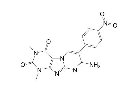 8-Amino-1,3-dimethyl-7-(p-nitrophenyl)pyrimido[2,1-f]purine-2,4(1H,3H)-dione