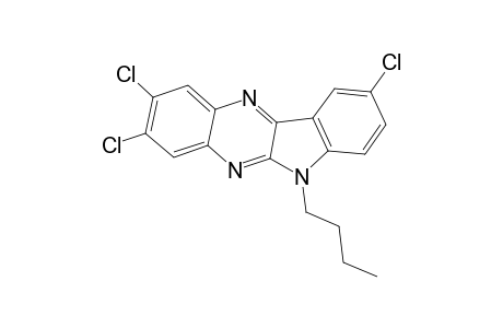 6-Butyl-2,3,9-trichloro-6H-indolo[2,3-b] quinoxaline