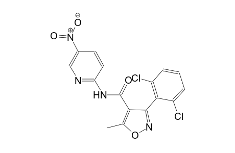 3-(2,6-dichlorophenyl)-5-methyl-N-(5-nitro-2-pyridinyl)-4-isoxazolecarboxamide